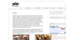 Desktop Screenshot of phdacademy.org